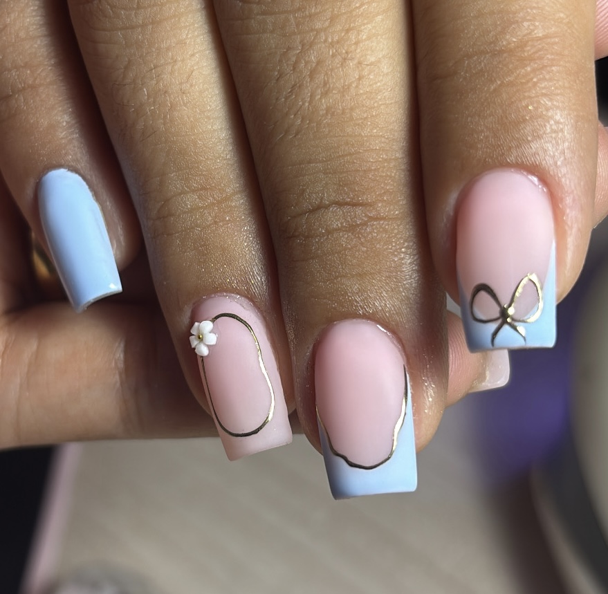 Foto del servicio Forrado Poligel/retoque en Poligel 💅🏼🌸